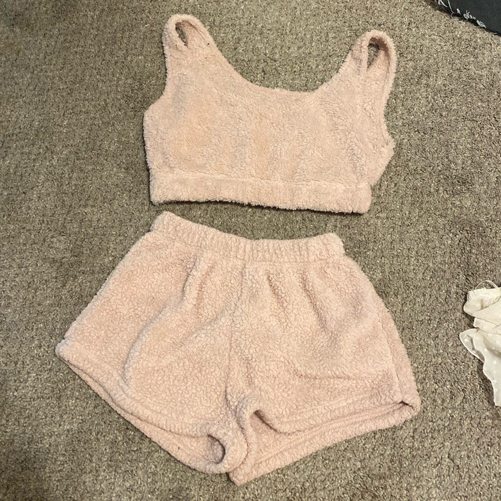 Fluffy pj set